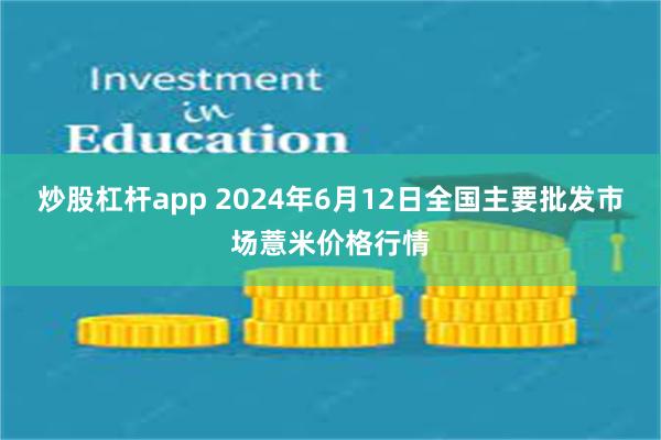 炒股杠杆app 2024年6月12日全国主要批发市场薏米价格行情