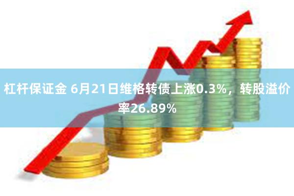 杠杆保证金 6月21日维格转债上涨0.3%，转股溢价率26.89%