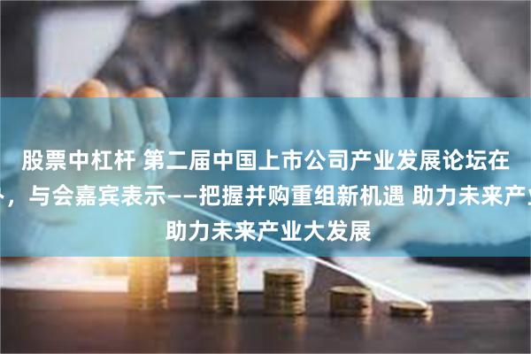 股票中杠杆 第二届中国上市公司产业发展论坛在合肥举办，与会嘉宾表示——把握并购重组新机遇 助力未来产业大发展