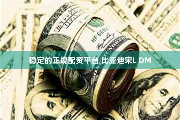 稳定的正规配资平台 比亚迪宋L DM