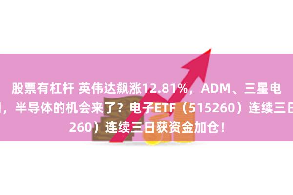 股票有杠杆 英伟达飙涨12.81%，ADM、三星电子业绩超预期，半导体的机会来了？电子ETF（515260）连续三日获资金加仓！