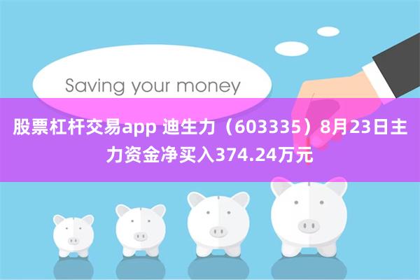 股票杠杆交易app 迪生力（603335）8月23日主力资金净买入374.24万元