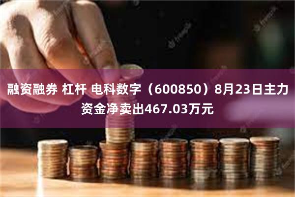 融资融券 杠杆 电科数字（600850）8月23日主力资金净卖出467.03万元