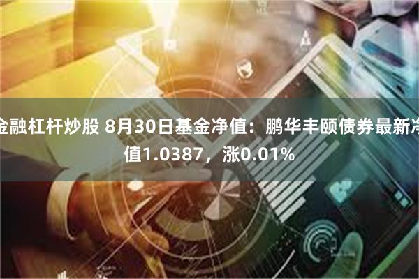 金融杠杆炒股 8月30日基金净值：鹏华丰颐债券最新净值1.0387，涨0.01%