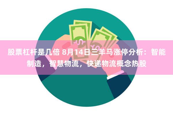 股票杠杆是几倍 8月14日三羊马涨停分析：智能制造，智慧物流，快递物流概念热股