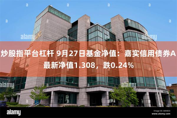 炒股指平台杠杆 9月27日基金净值：嘉实信用债券A最新净值1.308，跌0.24%