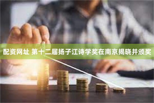 配资网址 第十二届扬子江诗学奖在南京揭晓并颁奖